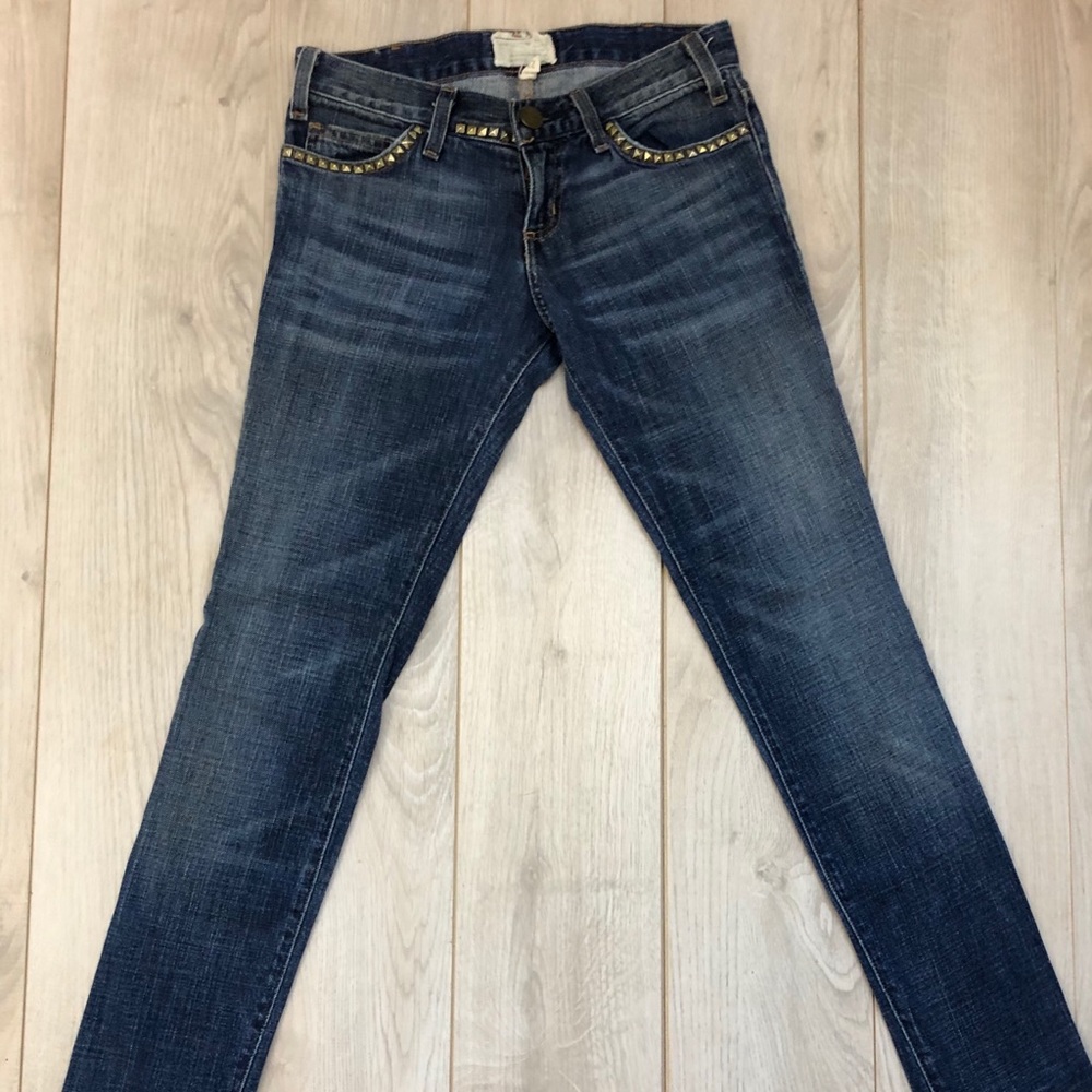 Current/Elliott | the skinny brass stud jean